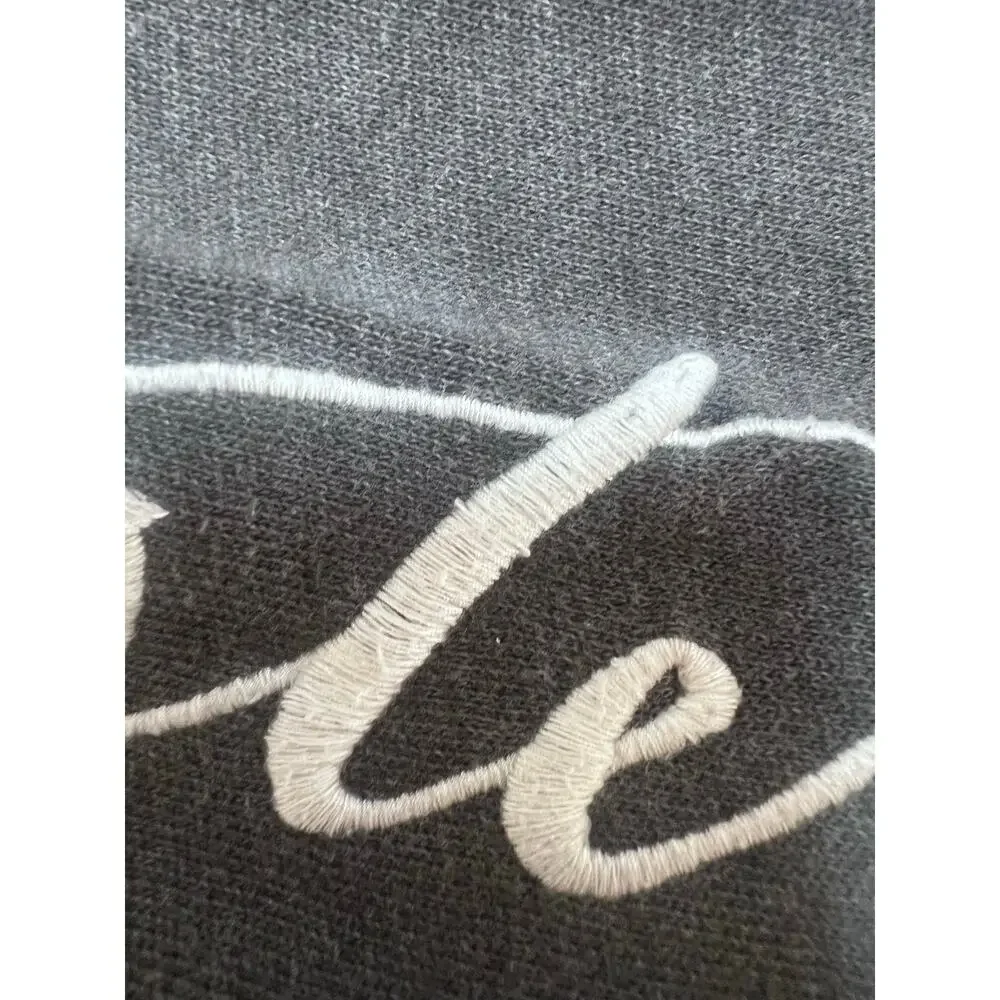 Hollister Gray Black Cowl Neck Pullover S Y2K 1922 Colorblock